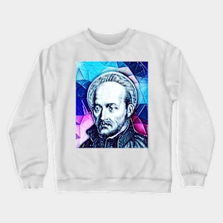 Ignatius of Loyola Snowy Portrait | Ignatius of Loyola Artwork 13 Crewneck Sweatshirt